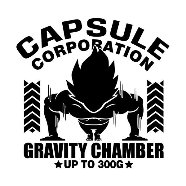Vinilos Infantiles: Dragon Ball Vegeta Capsule Corporation