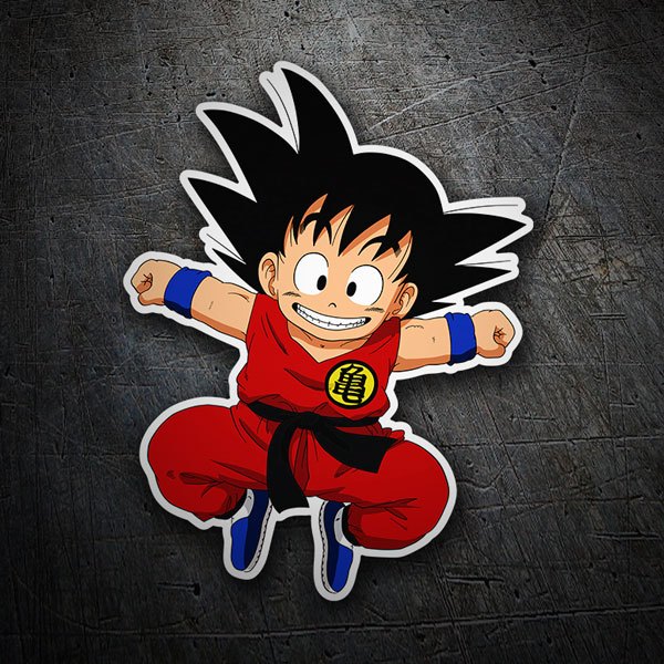 Pegatinas: Dragon Ball Goku feliz
