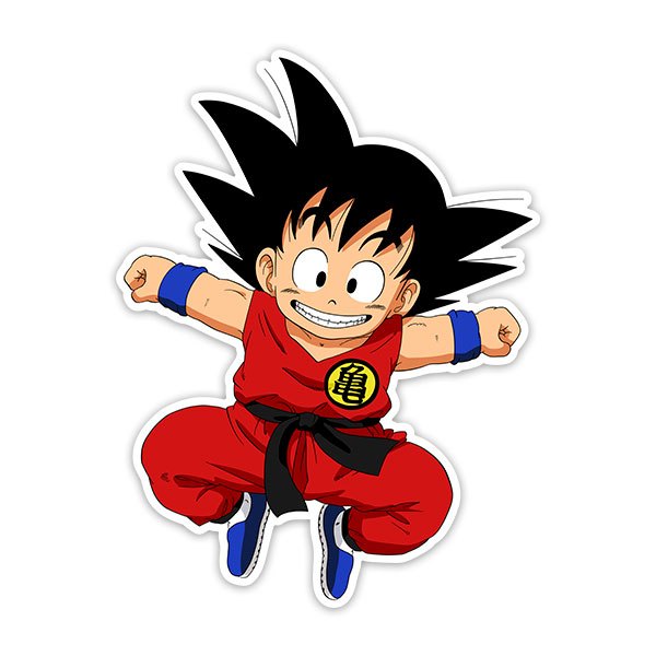 Pegatinas: Dragon Ball Goku feliz