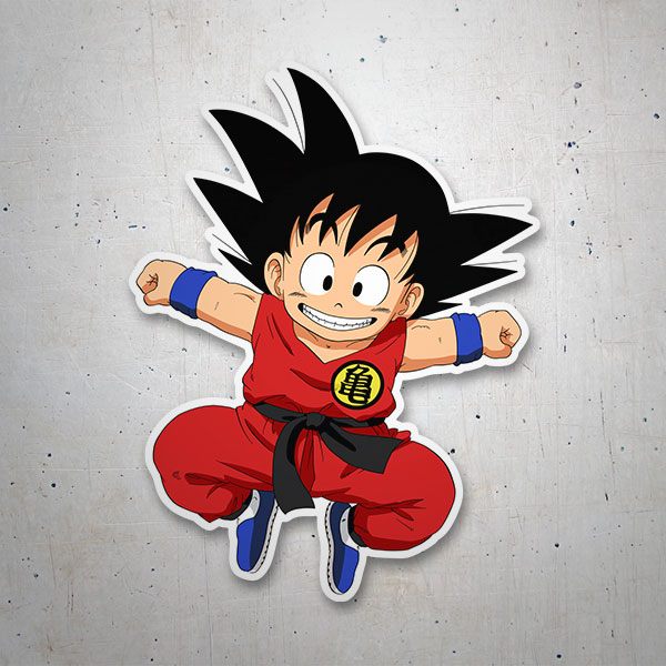 Vinilos Infantiles: Dragon Ball Goku feliz