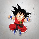 Vinilos Infantiles: Dragon Ball Goku feliz 3