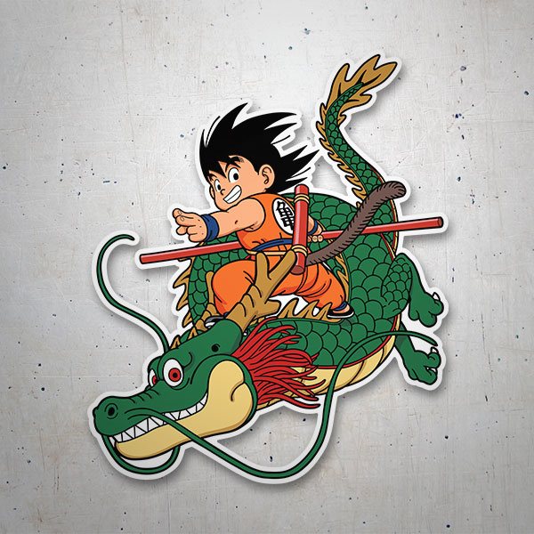Vinilos Infantiles: Dragon Ball Son Goku & Shen Long