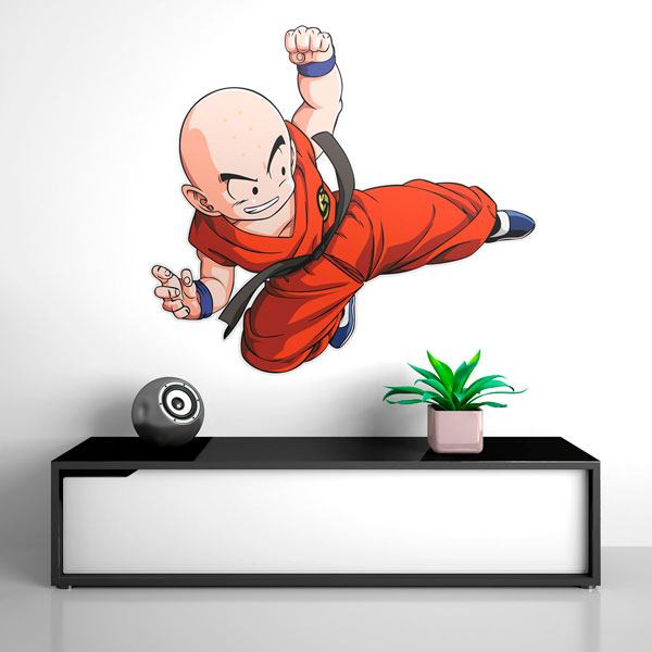 Vinilos Infantiles: Dragon Ball Krilin Patada