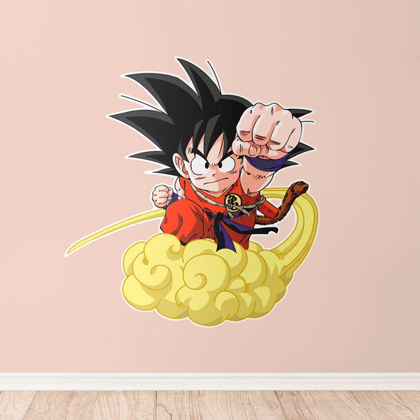Vinilos Infantiles: Dragon Ball Son Goku y su Nube Kinton 
