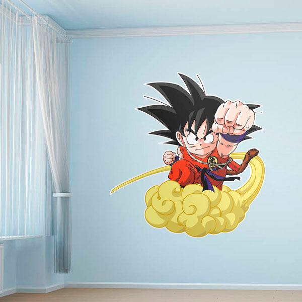 Vinilos Infantiles: Dragon Ball Son Goku y su Nube Kinton 