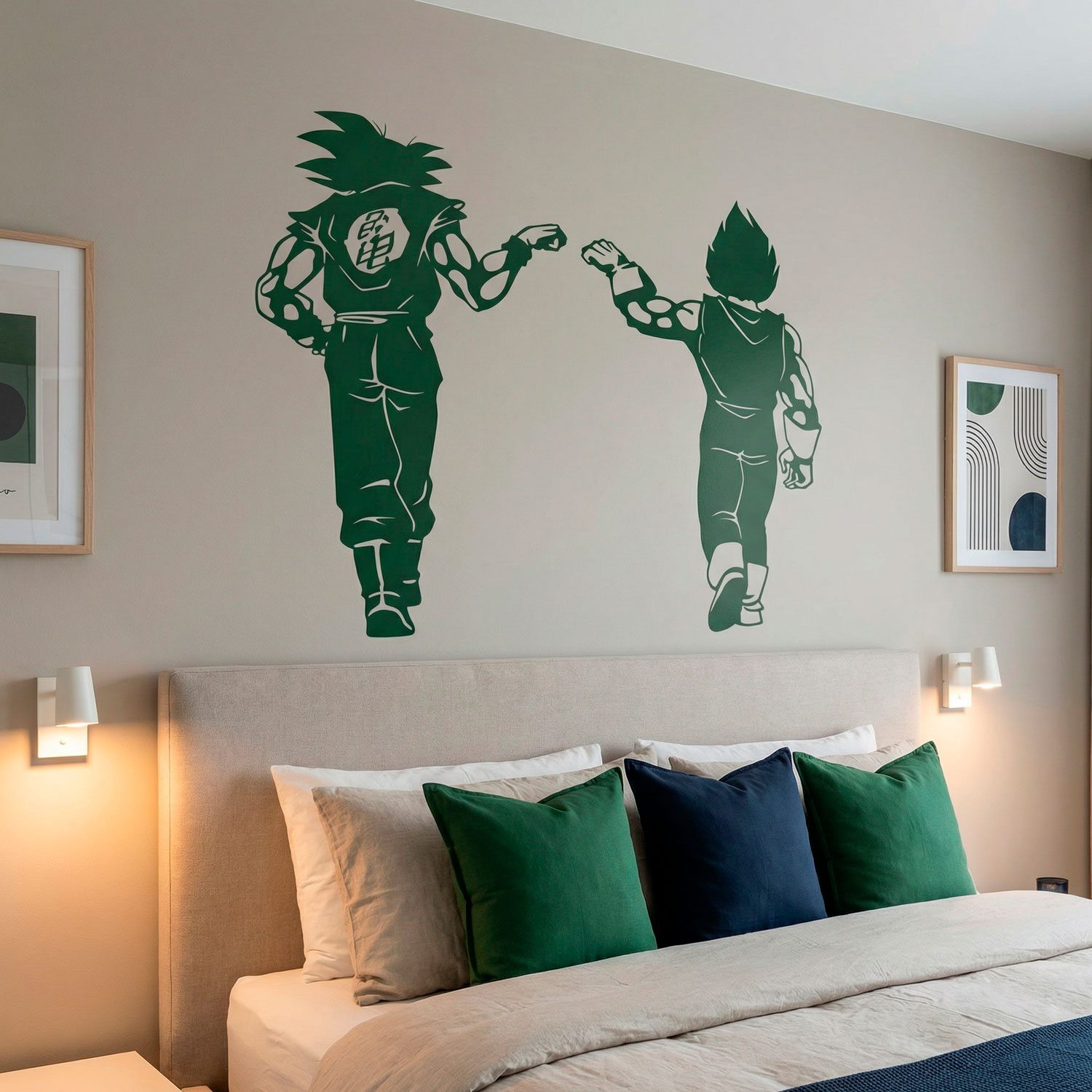 Vinilos Infantiles: Dragon Ball Son Goku y Vegeta