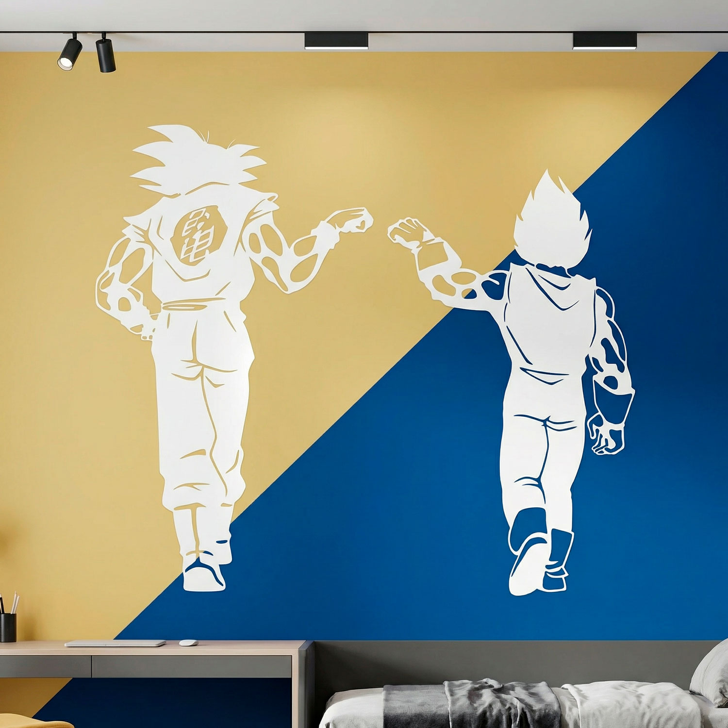 Vinilos Infantiles: Dragon Ball Son Goku y Vegeta