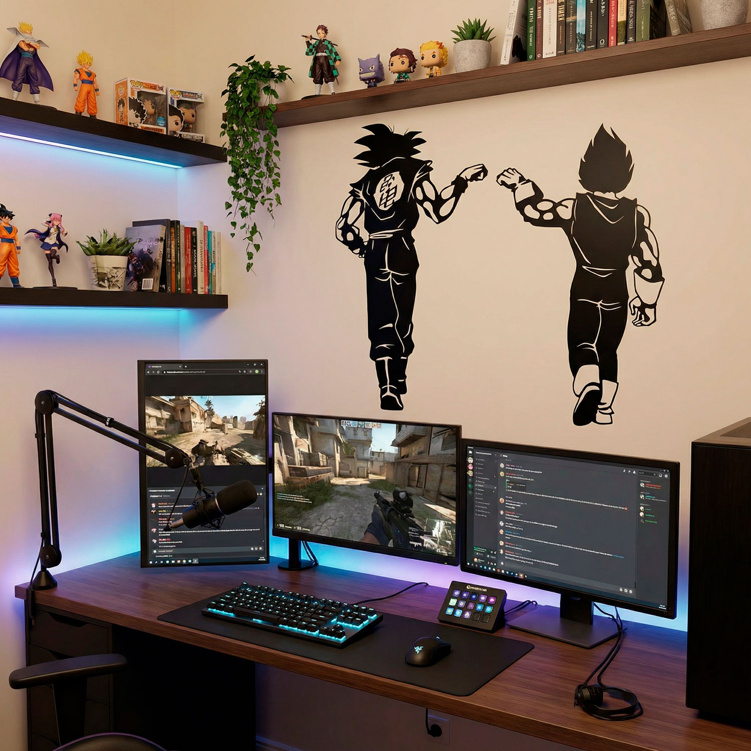 Vinilos Infantiles: Dragon Ball Son Goku y Vegeta