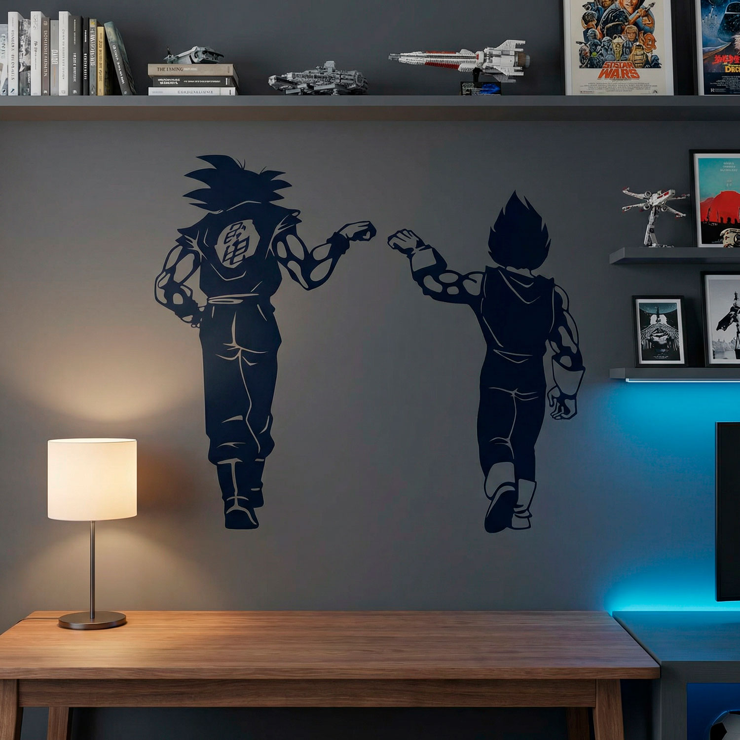 Vinilos Infantiles: Dragon Ball Son Goku y Vegeta