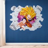 Vinilos Infantiles: Dragon Ball Son Goku Saiyan 3 3