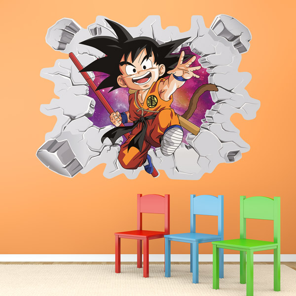 Vinilos Infantiles: Dragon Ball Son Goku Niño