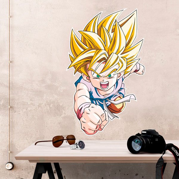 Vinilos Infantiles: Dragon Ball Son Goku GT Saiyan