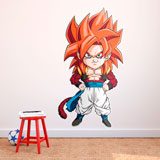 Vinilos Infantiles: Dragon Ball Caricatura de Gogeta Supersaiyano 4 3