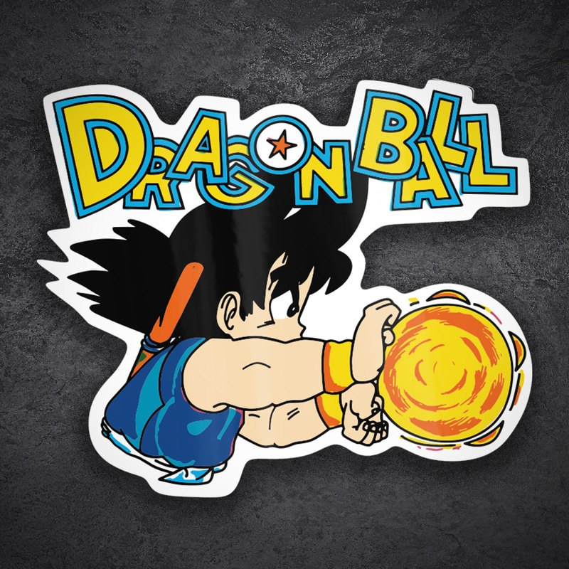 Pegatinas: Goku Niño Kamehameha