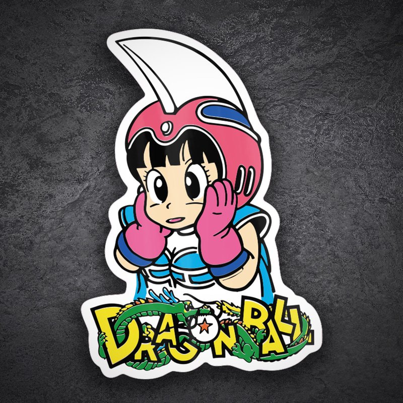 Pegatinas: Chichi con casco