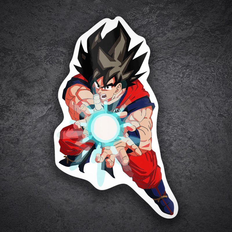 Pegatinas: Goku Kamehameha