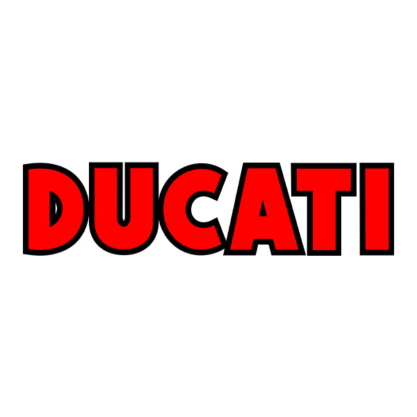 Pegatinas: Ducati rojo y negro