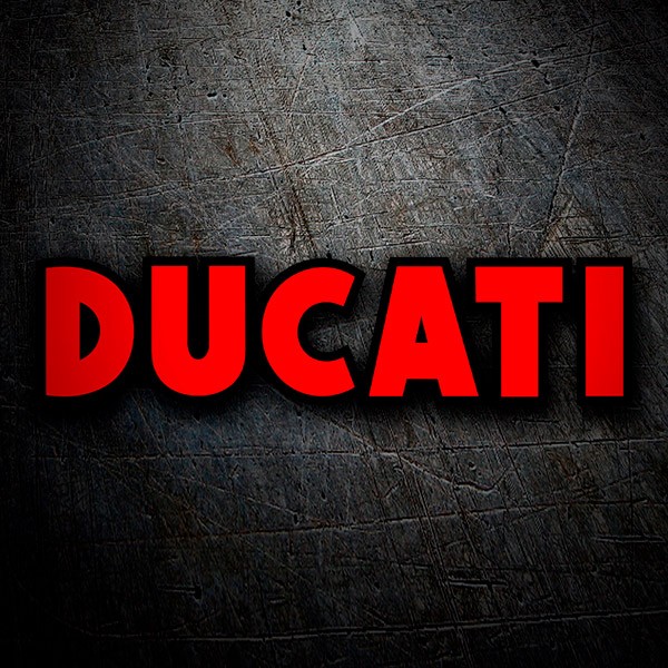 Pegatinas: Ducati rojo y negro