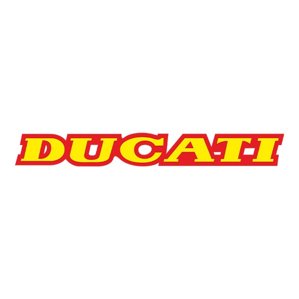 Pegatinas: Ducati amarillo y rojo