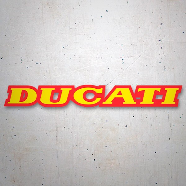 Pegatinas: Ducati amarillo y rojo