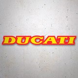 Pegatinas: Ducati amarillo y rojo 3