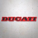 Pegatinas: Ducati negro y rojo 3