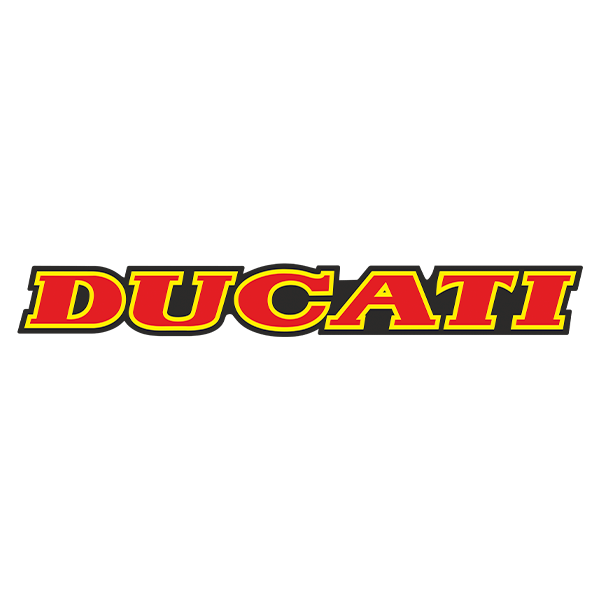 Pegatinas: Ducati rojo y amarillo
