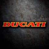 Pegatinas: Ducati rojo y amarillo 3