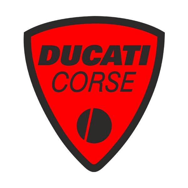 Pegatinas: Ducati corse rojo