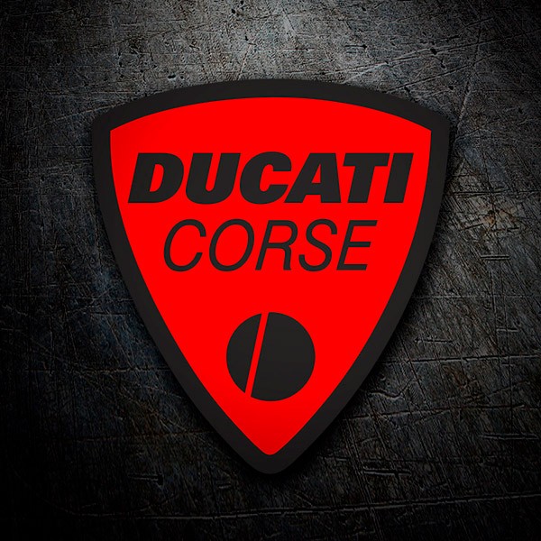 Pegatinas: Ducati corse rojo