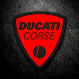 Pegatinas: Ducati corse rojo 3
