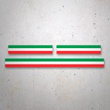 Pegatinas: Kit Ducati banderas italia 3
