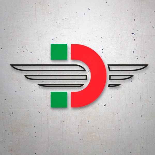 Pegatinas: Ducati multi escudo VI