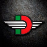 Pegatinas: Ducati escudo 3