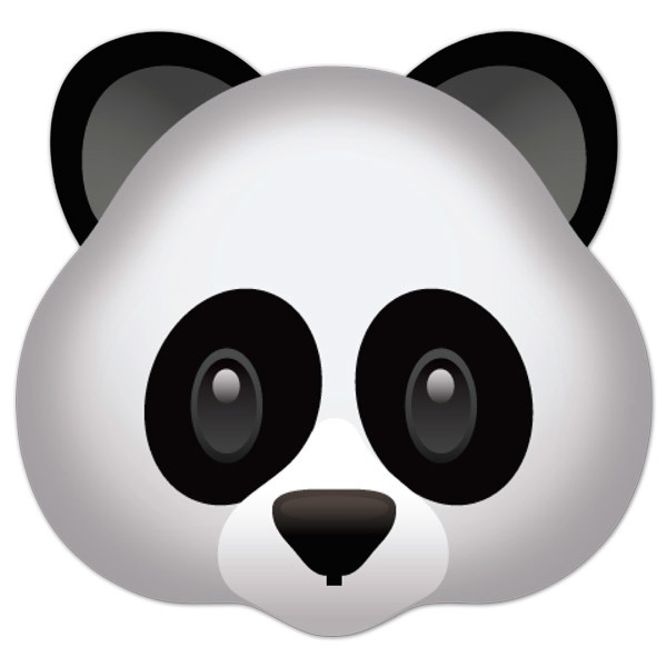Vinilos Decorativos: Cara de oso panda