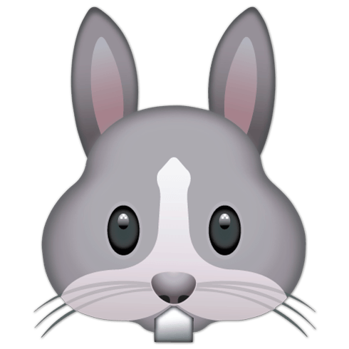 Vinilos Decorativos: Cara de Conejo 0