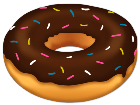 Vinilos Decorativos: Donut de chocolate