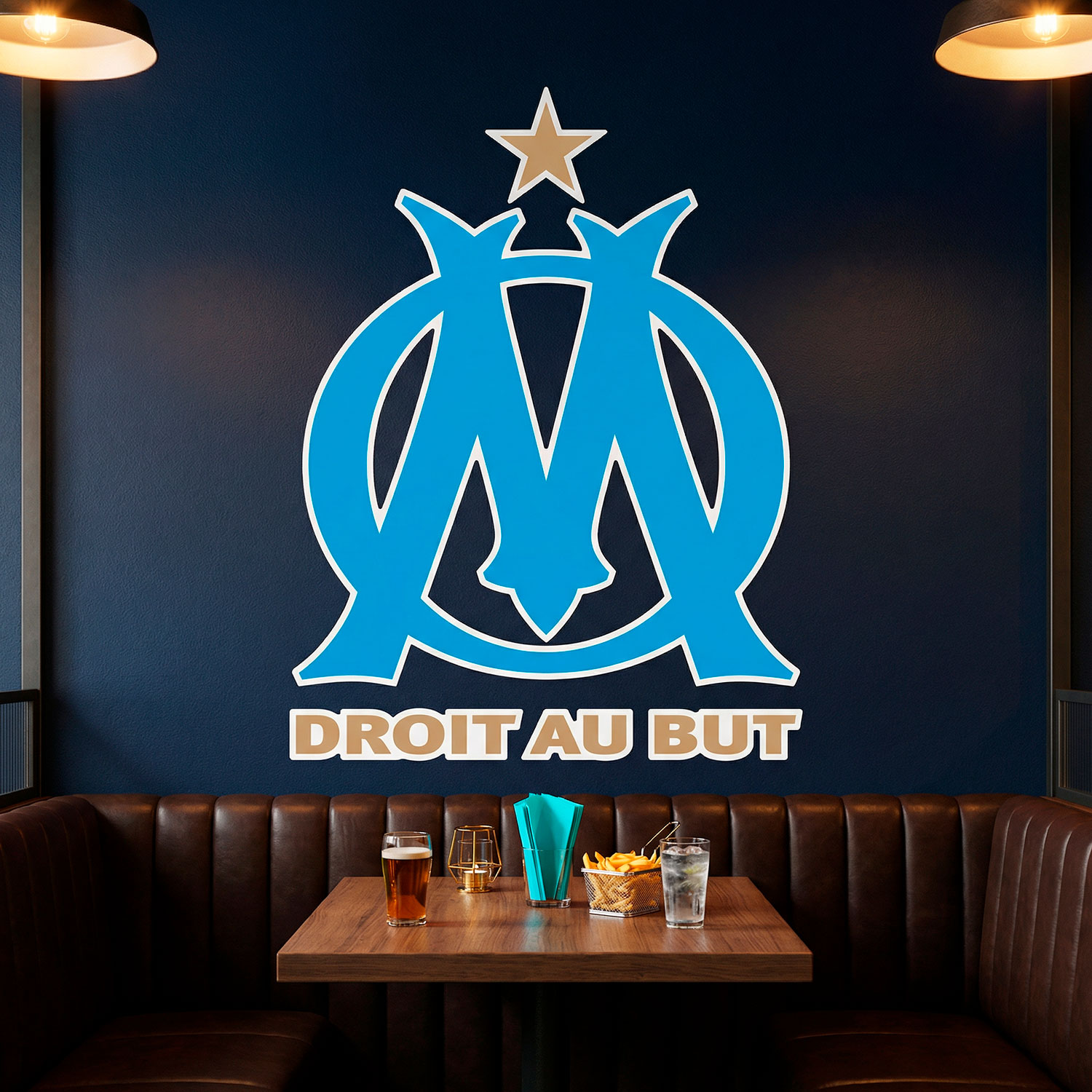 Vinilos Decorativos: Escudo Olympique de Marsella