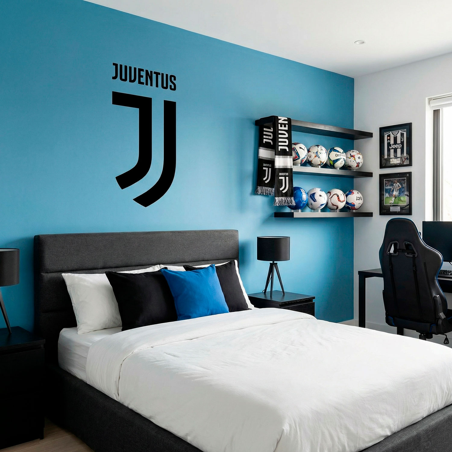 Vinilos Decorativos: Escudo Juventus New
