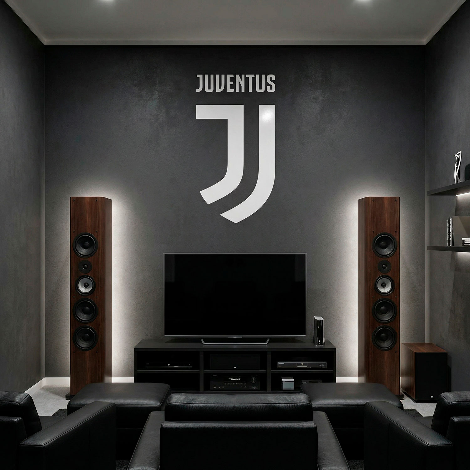 Vinilos Decorativos: Escudo Juventus New