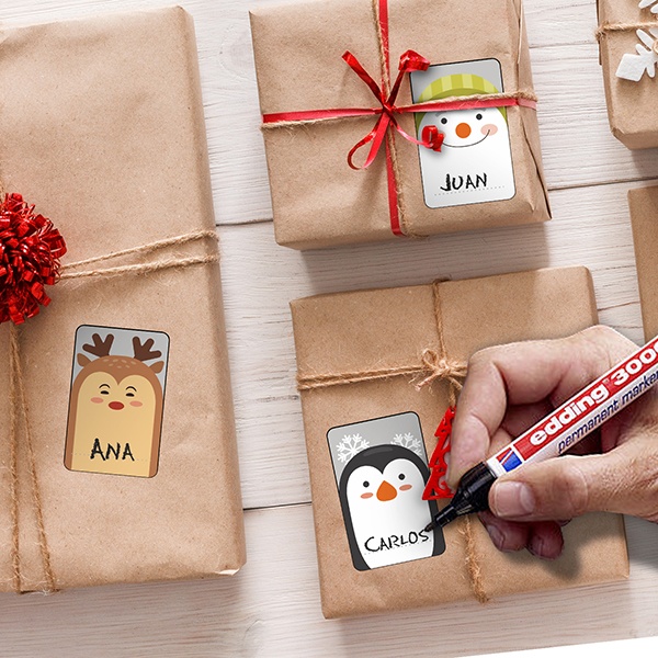 Pegatinas: Kit etiquetas Cartas de Navidad