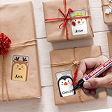 Pegatinas: Kit etiquetas Cartas de Navidad 3