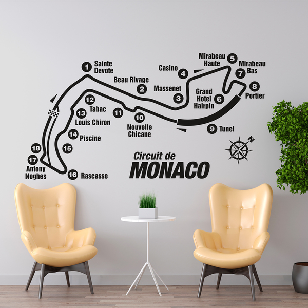 Vinilos Decorativos: Circuito de Mónaco