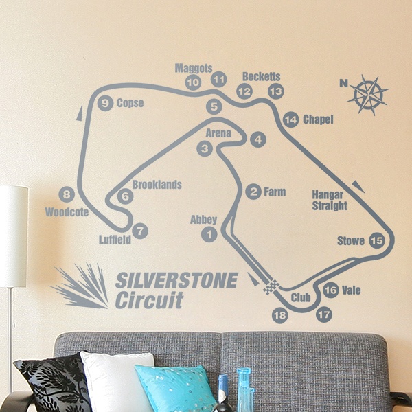 Vinilos Decorativos: Circuito Silverstone