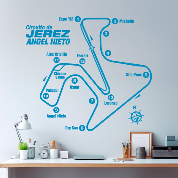 Vinilos Decorativos: Circuito de Jerez - Ángel Nieto