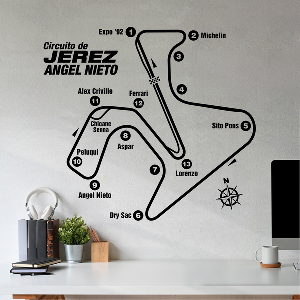 Vinilos Decorativos: Circuito de Jerez - Ángel Nieto