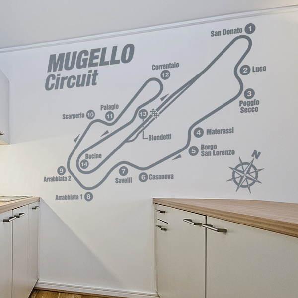 Vinilos Decorativos: Circuito Mugello 3