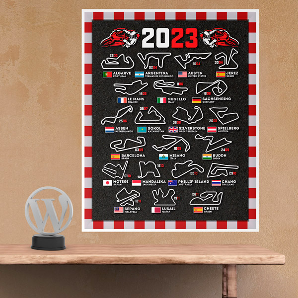Vinilos Decorativos: Circuito Motos 2023