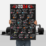 Vinilos Decorativos: Poster de vinilo de circuitos F1 2024 III 3