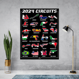 Vinilos Decorativos: Poster de vinilo de circuitos F1 2024 III 5